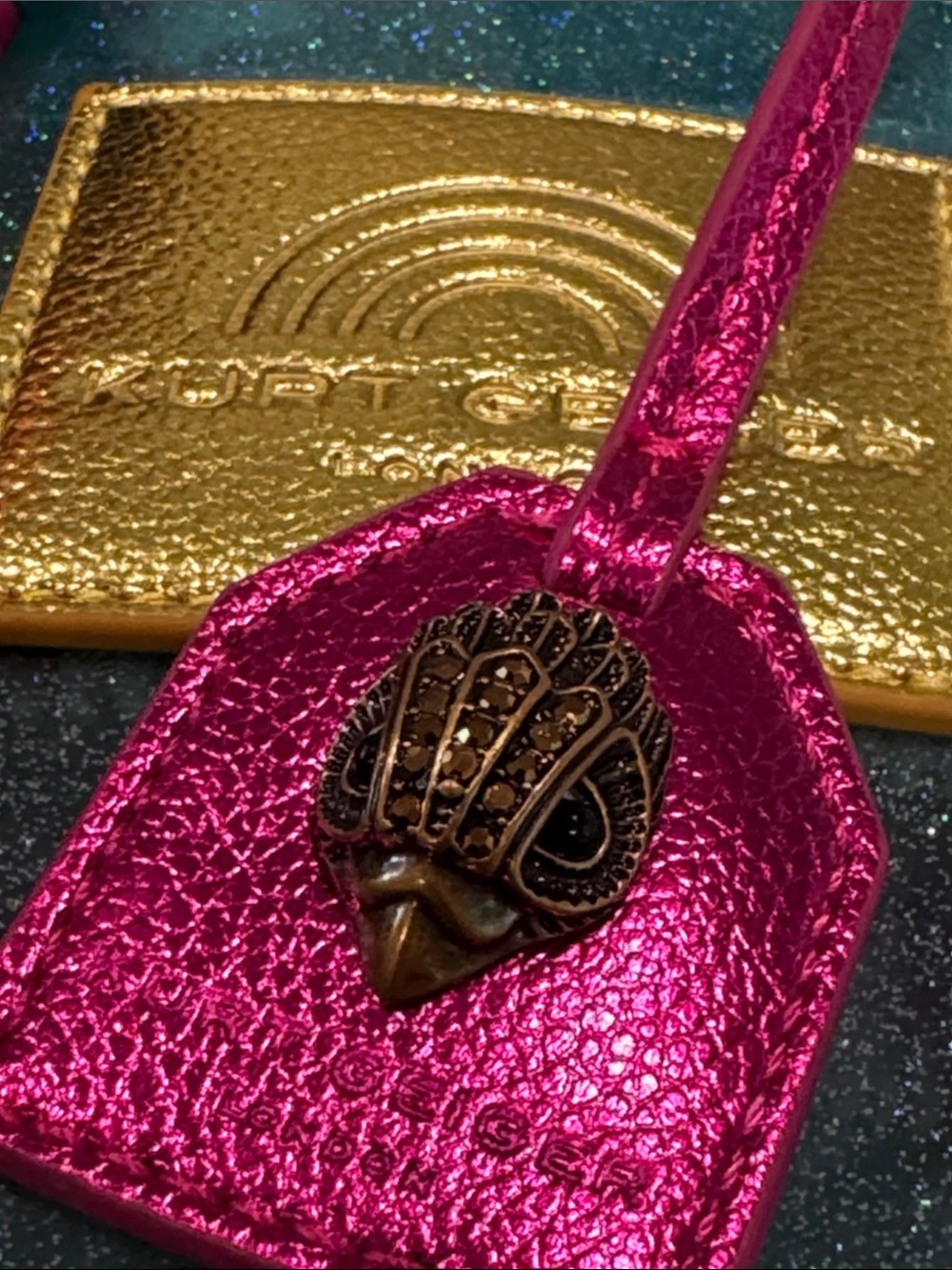 Kurt Geiger Bag Mini Southbank Vinyl Glitter Rainbow Translucent Tote Satchel - Picture 16 of 17
